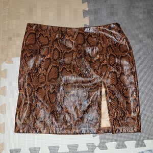 Snakeskin skirt